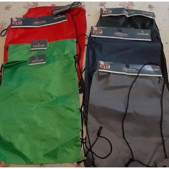 Travel Nylon Drawstring Backpack Bag String School Camp Sports Bags Gift 13x17" - Picture 7 of 8